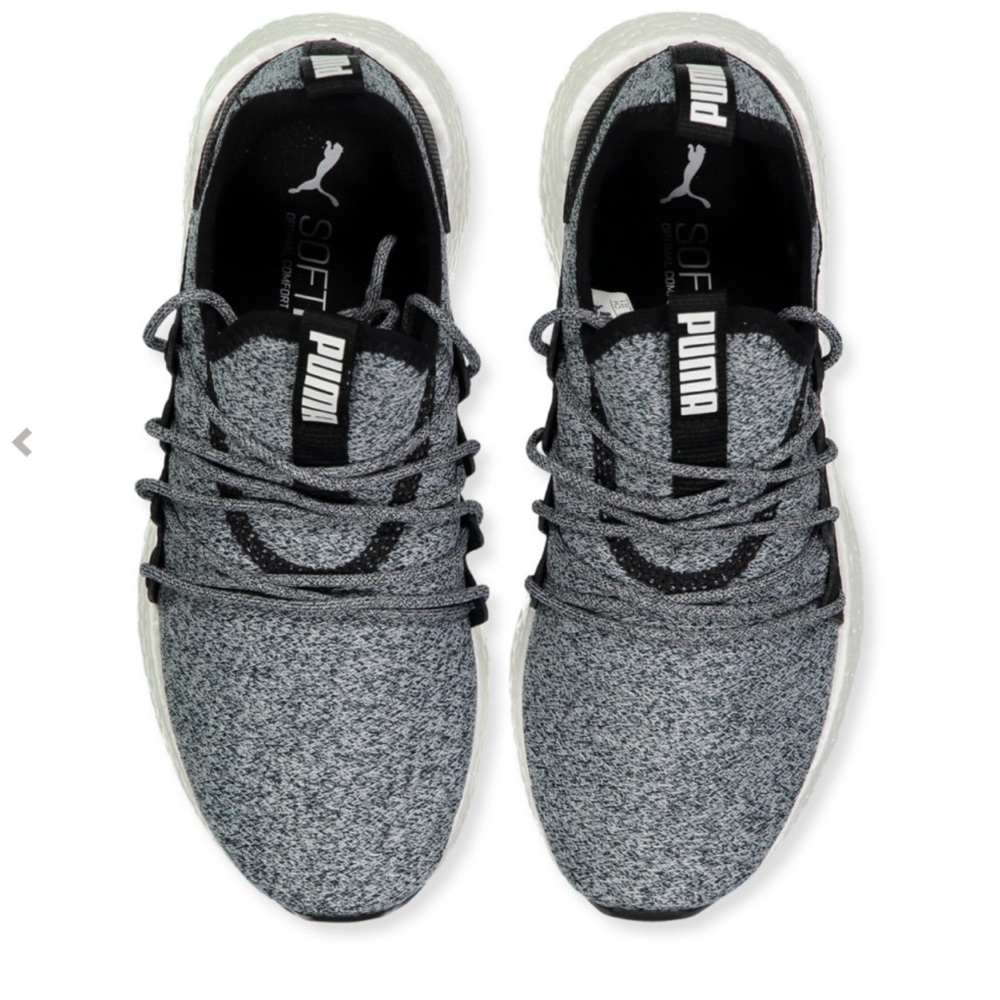 Puma NRGY Neko Knit Jr in Black and White